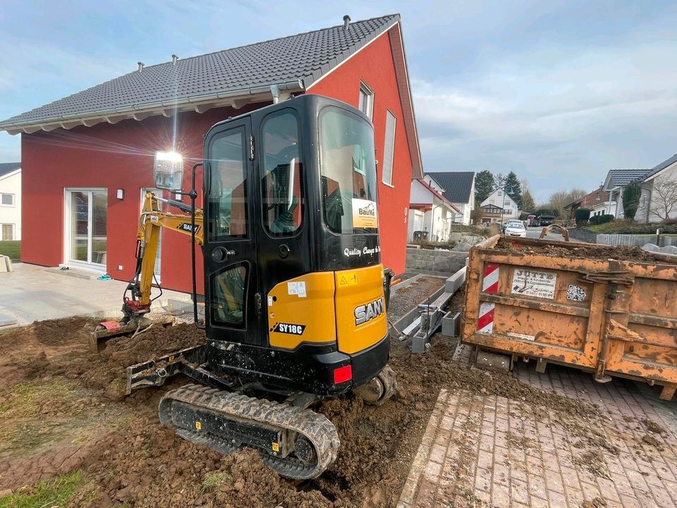 Minibagger Sany Sy18c Tag mieten bei BauMa³ – 3