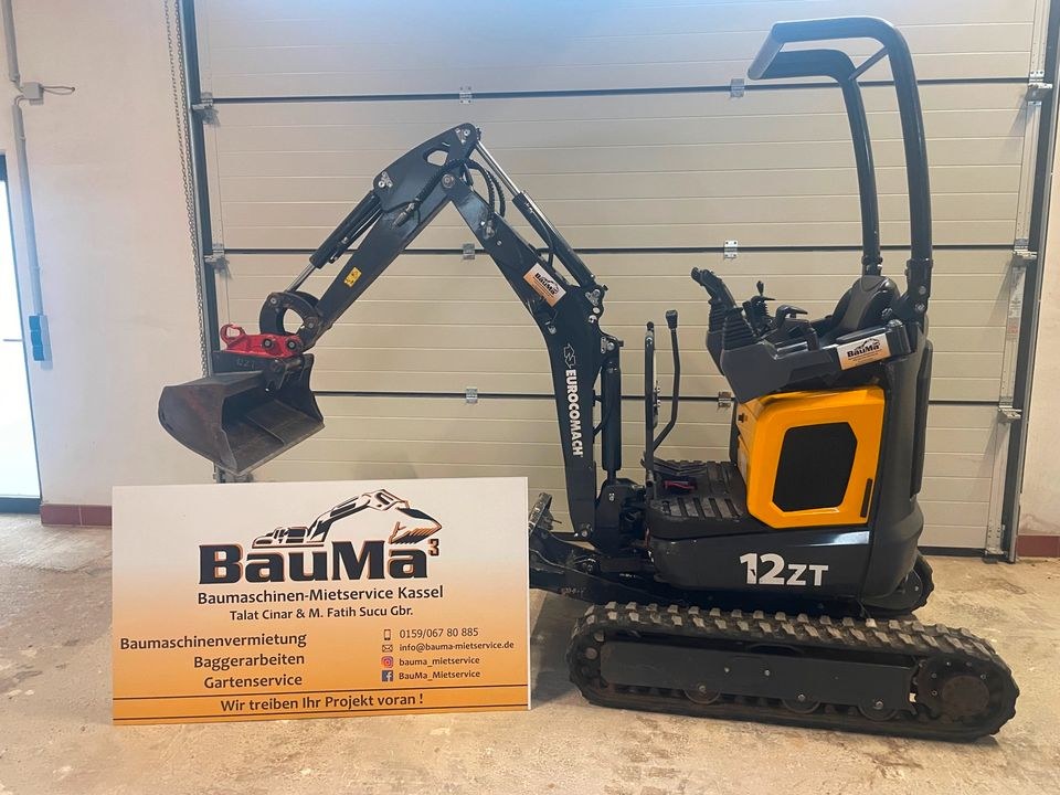 Eurocomach 12Zt Minibagger Microbagger Tag mieten bei BauMa³ – 4