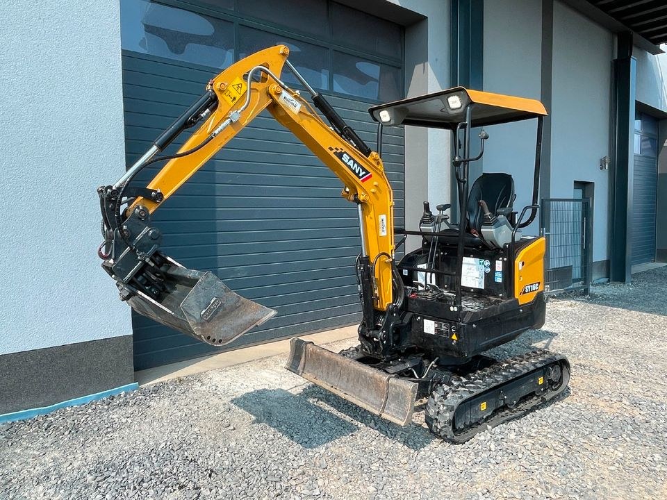 2t Minibagger SANY SY16c Tag mieten bei BauMa³