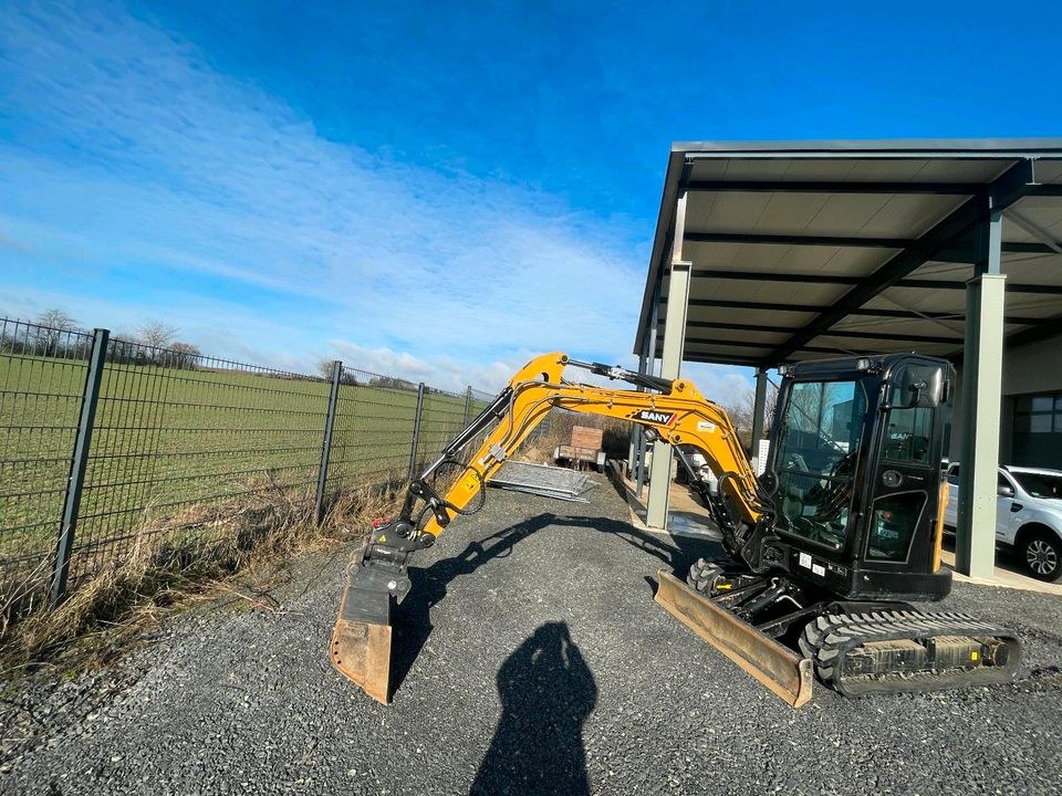 2,7t Minibagger Sany Sy26U Tag Powertilt mieten bei BauMa³ – 4