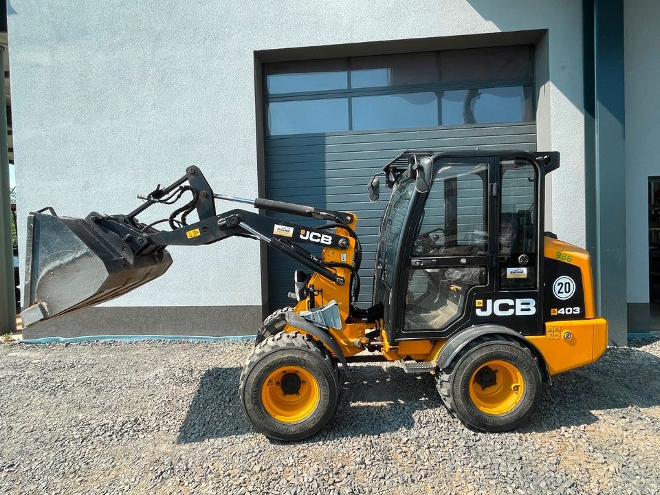 Radlader Hoflader JCB 403 Tag mieten bei BauMa³