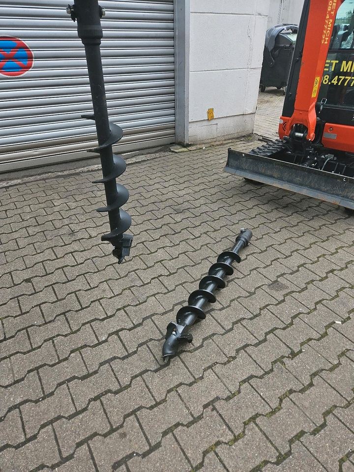 Bohrer Bohrgerät Erdbohrer Pfähle setzen Bagger mieten – 3