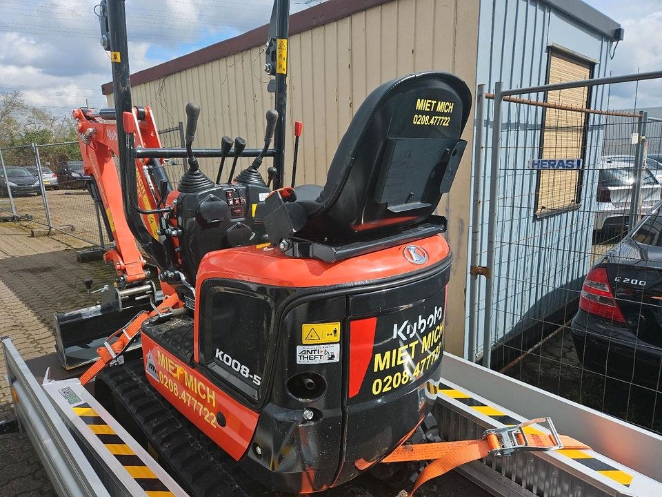 Minibagger Kubota 1,0t Auch Anlieferung mieten bei Friedrich - Ebert – 3