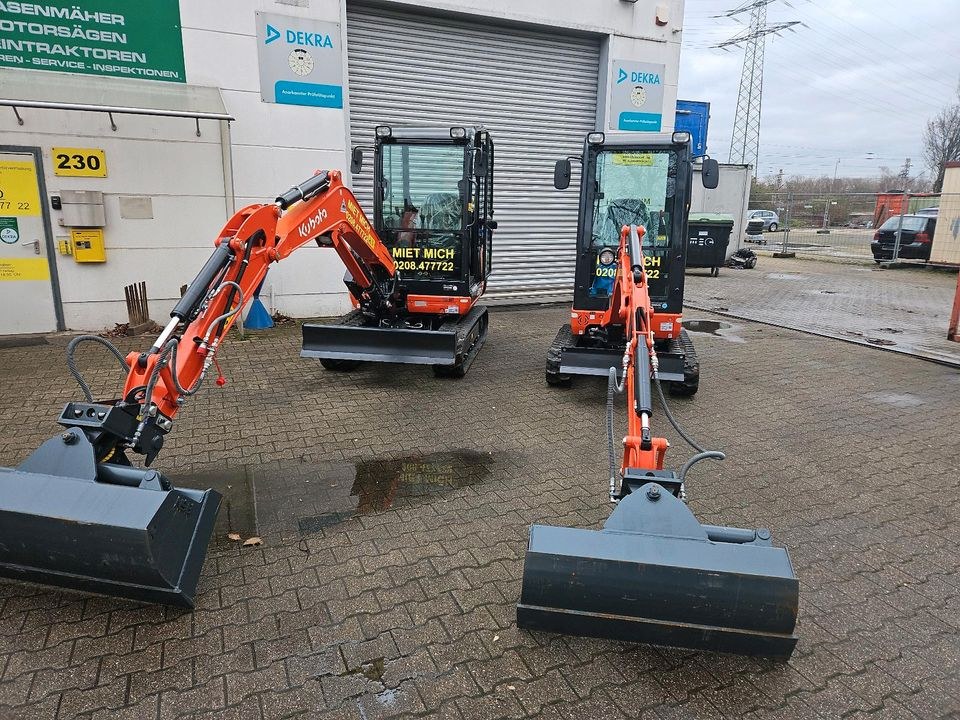 Minibagger Kubota 2,7t Auch Anlieferung mieten bei Friedrich - Ebert – 2