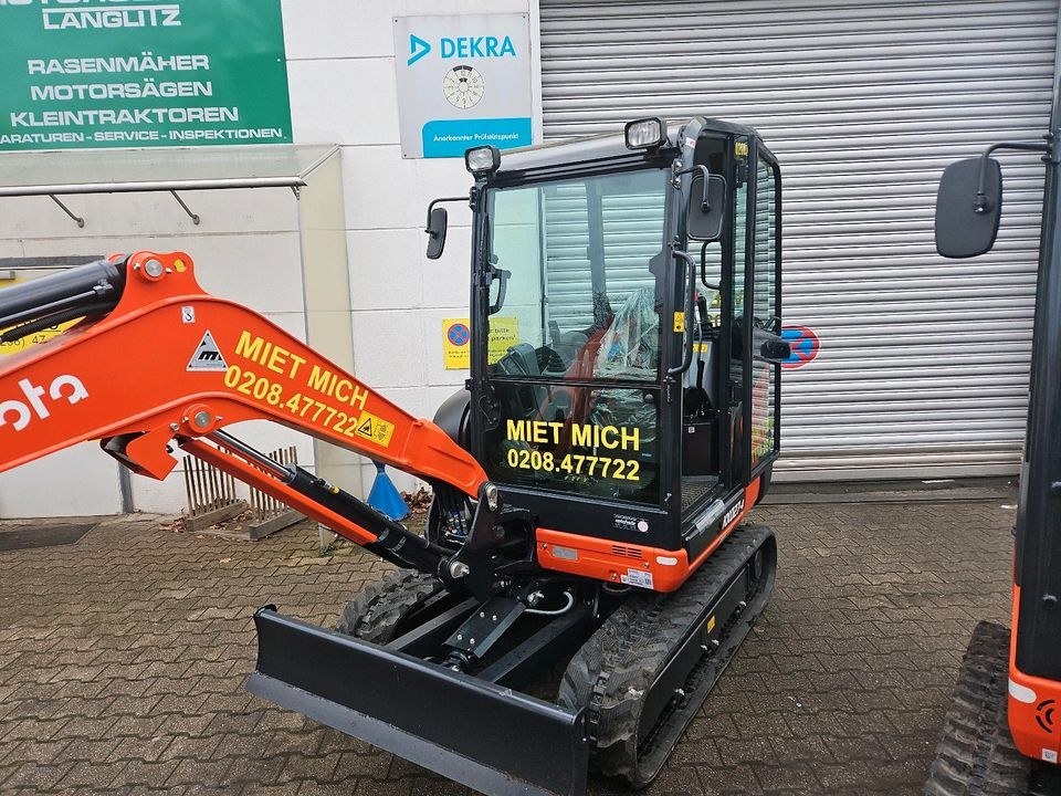 Minibagger Kubota 2,7t Auch Anlieferung mieten bei Friedrich - Ebert – 3
