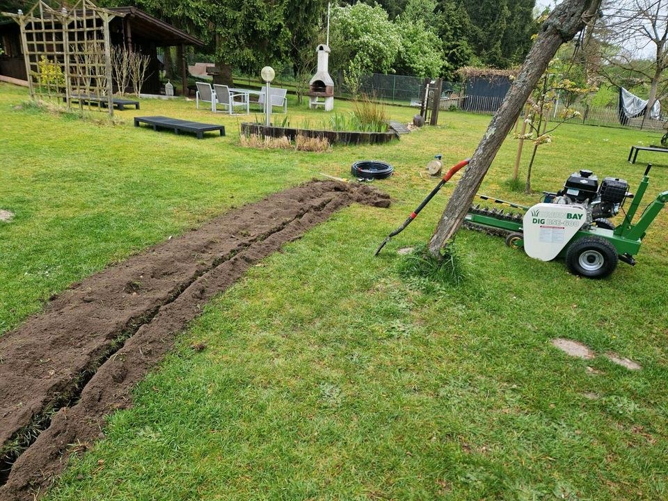 Grabenfräse Schlauch Kabel verlegen mieten bei Friedrich - Ebert – 2