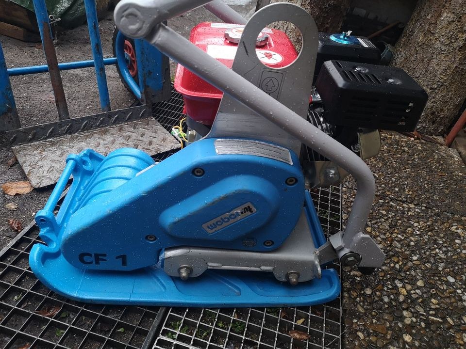 Rüttelplatte Weber CF 1 mieten in Schwandorf – für Pflaster & Terrasse – 2
