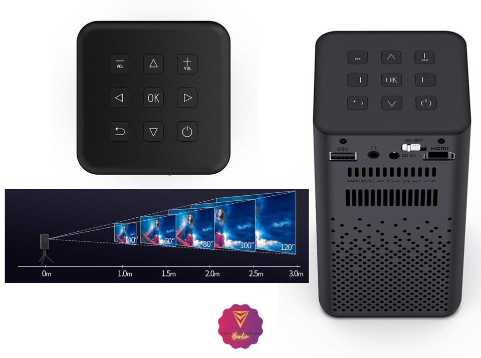 DLP Beamer Akku Bluetooth Box N mieten in Treptow – 2