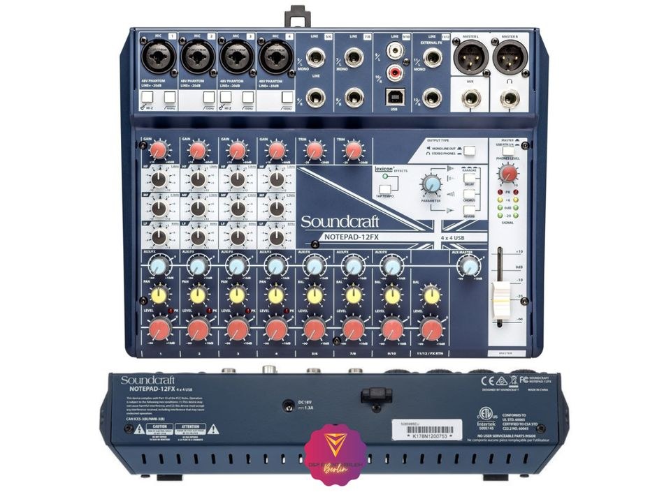 Mischpult USB Audiointerface 12 Kanal Mixer N mieten in Treptow – 2