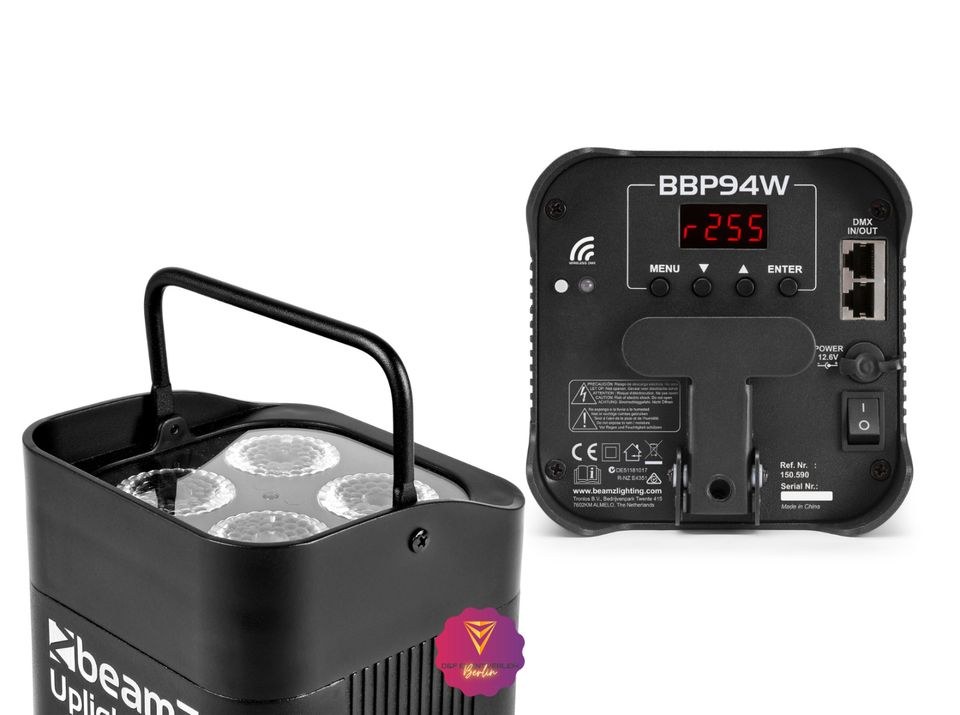 Akku PAR Scheinwerfer Wi Fi DMX 4x 12 Watt N mieten in Treptow – 2
