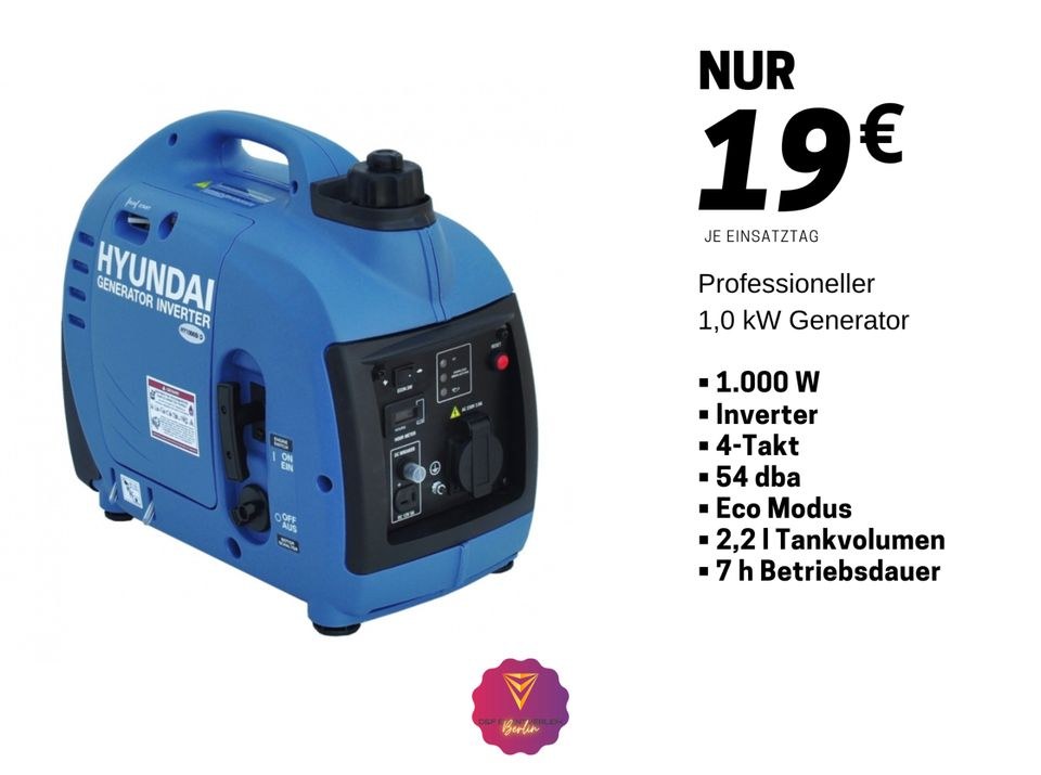 1000 Watt Stromerzeuger Inverter Generator N mieten in Treptow