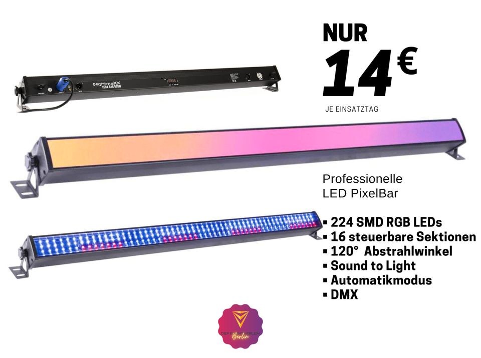 LED Pixelbar Scheinwerfer 224 SMD RGB N mieten in Treptow