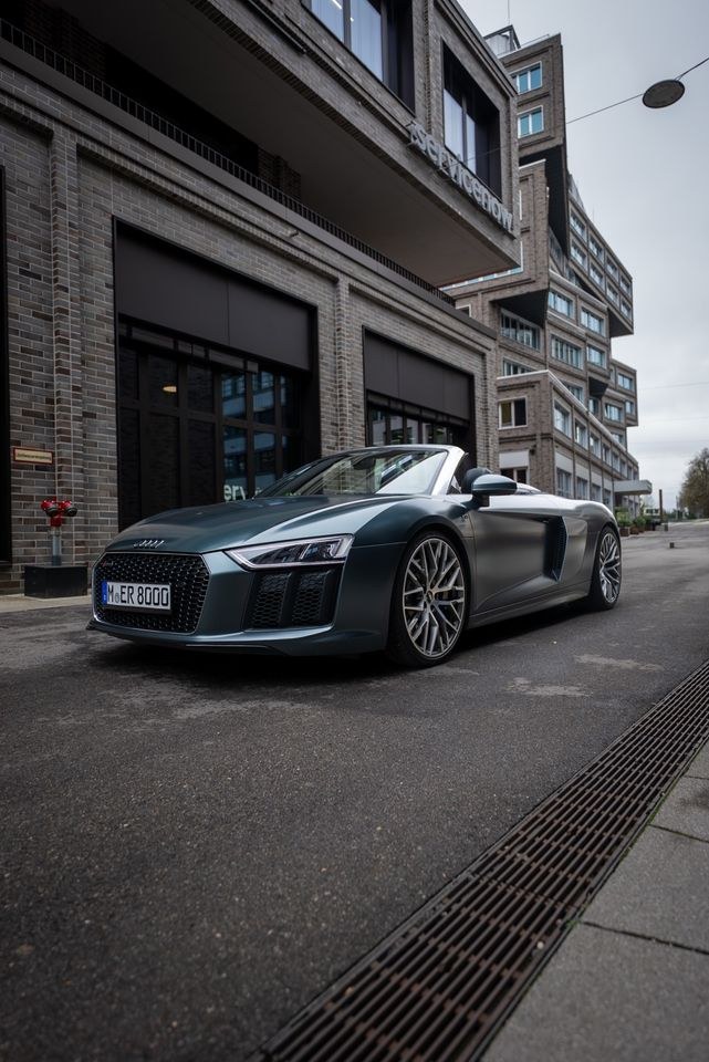 Audi R8 Spyder ohne Kreditkarte Sportwagen v10 mieten in Bogenhausen