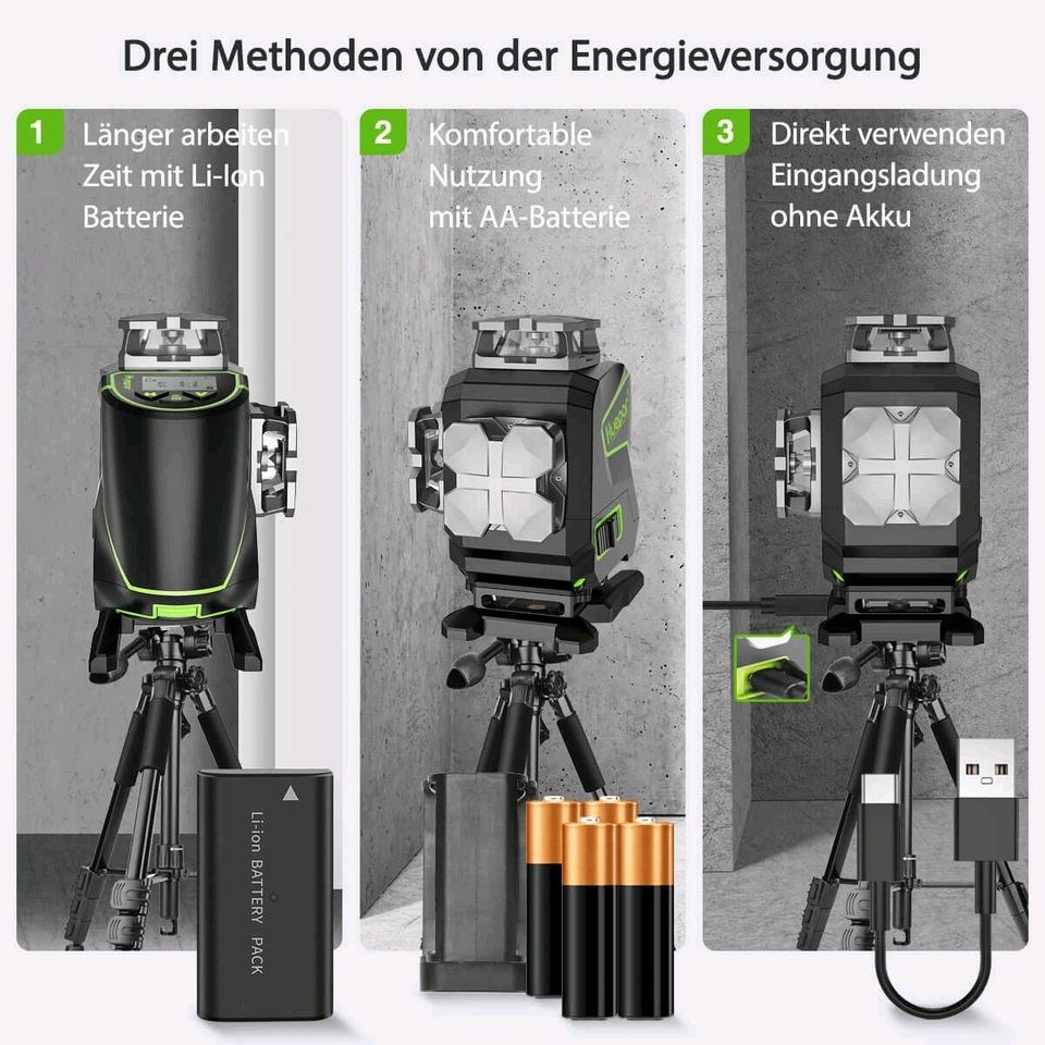 4x360° Kreuzlinienlaser mieten in Hummeltal – für exakte Ergebnisse – 4