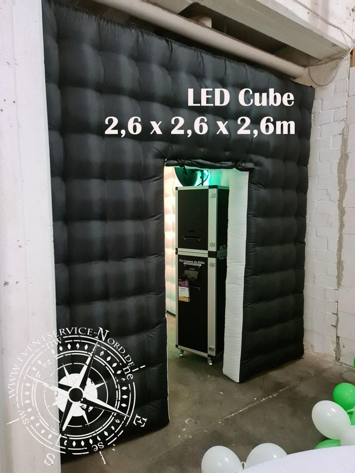 Fotobox LED Cube Sommerfest Firmenfeier mieten bei EventService-Nord – 2