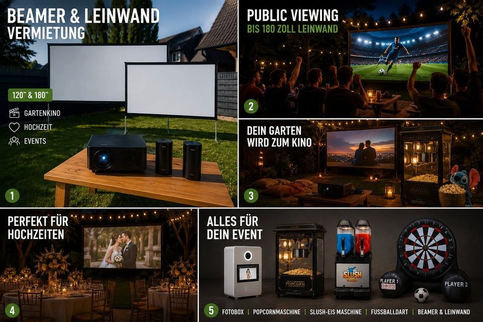 4K Laser Eventkino 180 Zoll mieten in Beckum – für exakte Ergebnisse – 2