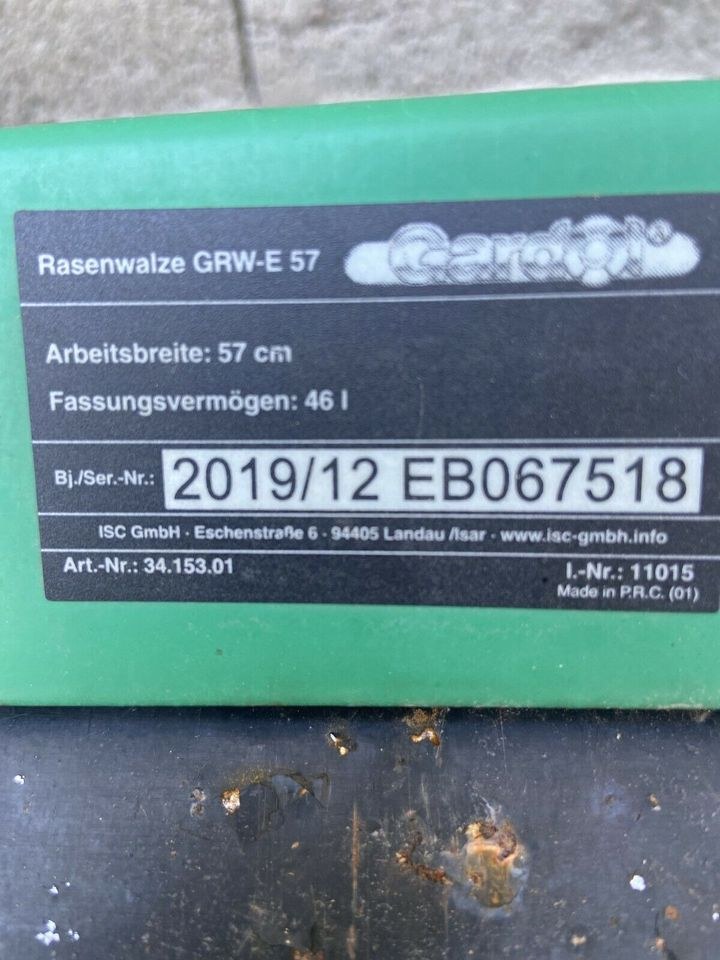 Rasenwalze Gartenwalze Walze mieten in Leuterod – für ebenen Rasen – 2
