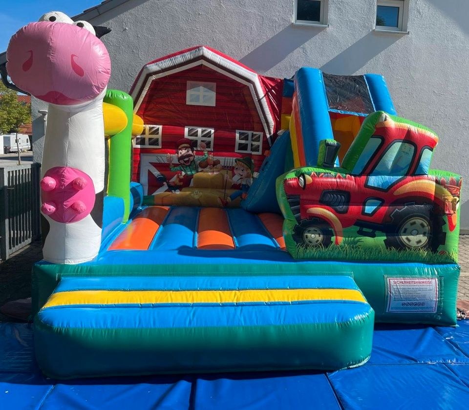 Hüpfburg Bauernhof zum Kindergeburtstag mieten in Erding – 3
