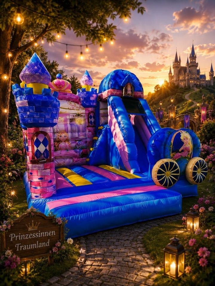 Hüpfburg Prinzessin zum feiern mieten in Erding