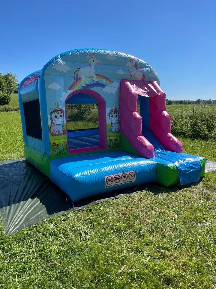 Hüpfburg kleines Einhorn Kinderparty mieten in Erding – 3