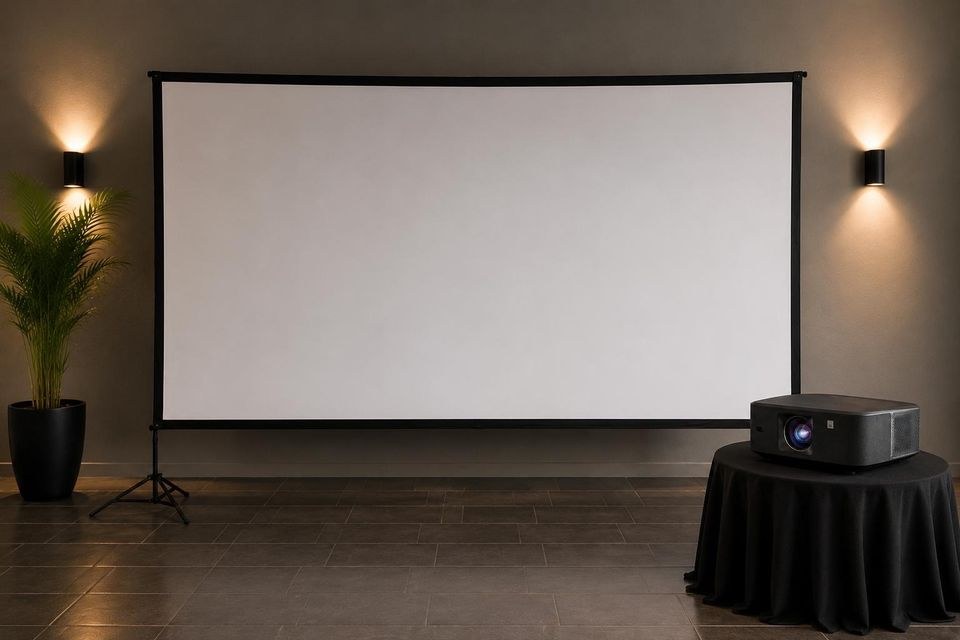 Beamer Leinwand zum Sport mieten bei Saller und Klein Events & Media