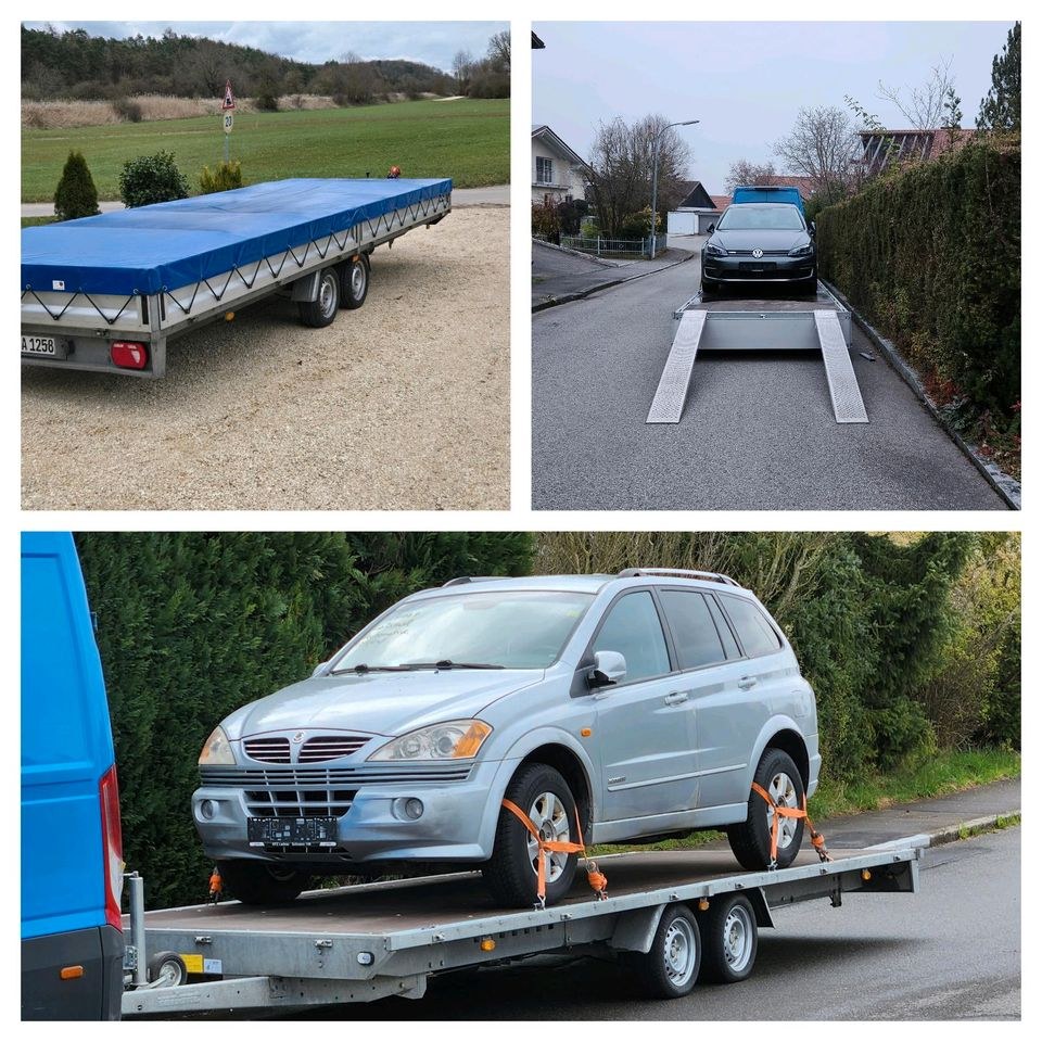 N 6 m PKW ANHÄNGER AUTOTRANSPORTANHÄNGER 2,8 t mieten