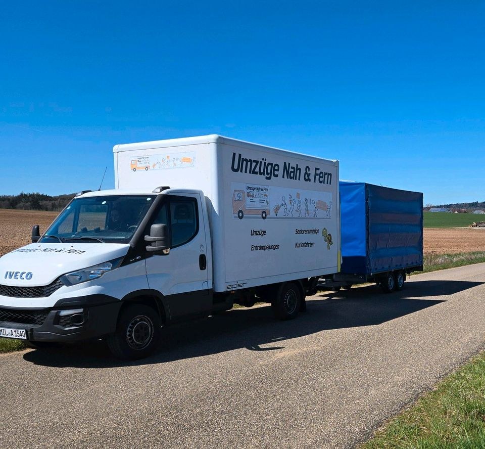 N IVECO DAILY LANG AHK diverse PKW ANHÄNGER mieten in Ehingen Mittelfr – 4