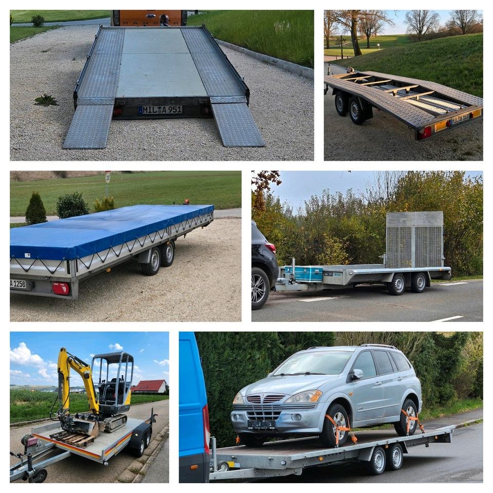 N PKW ANHÄNGER PLATTFORMANHÄNGER AUTOTRAILER mieten