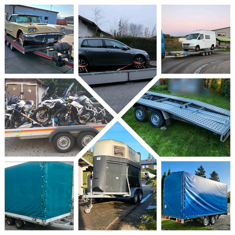 N AUTOANHÄNGER PFERDEANHÄNGER AUTOTRAILER mieten in Ehingen Mittelfr