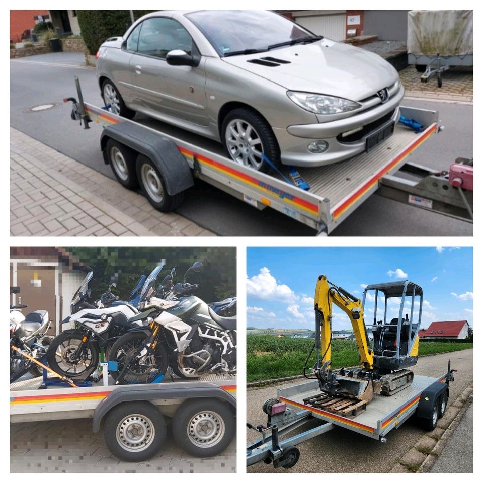 N ALU AUTOTRANSPORTANHÄNGER 505 KG Leergewicht mieten