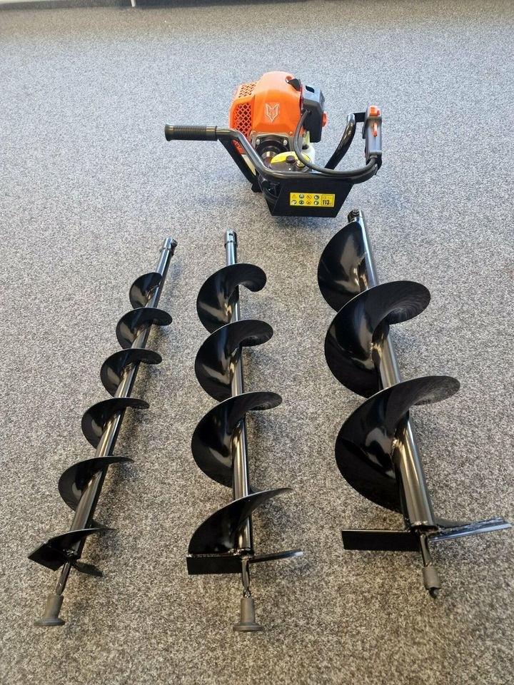 Benzin Erdbohrer 100,150,200mm Bohrer mieten bei G&R Service – 3