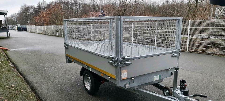 Kippanhänger Laubgitter 1,8t mieten in Stuhr – für Erde & Schutt – 2