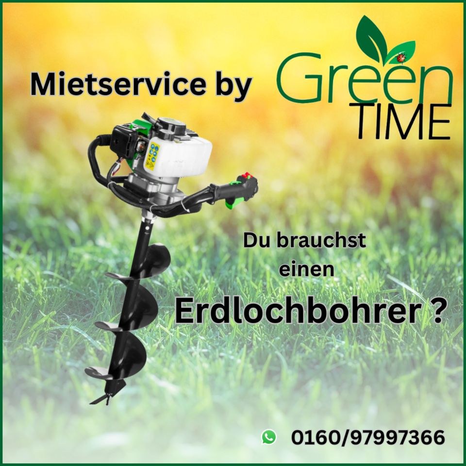 Erdbohrer Erdlochbohrer Pfahlbohrer mieten in Wyhl