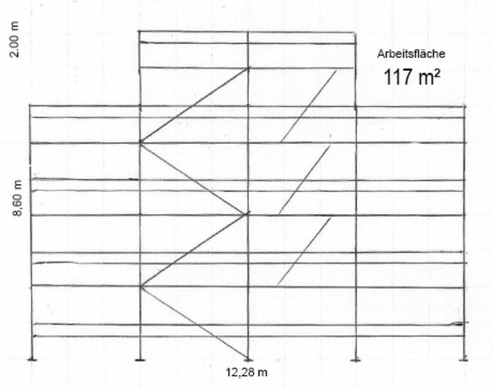 ALU GERÜST N 132m ² 350 Jede weitere Woche 300 mieten bei Anroga – 2