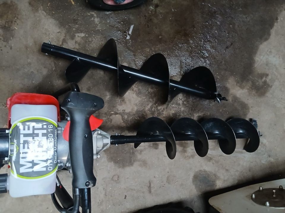 Erdbohrer Bohrgerät Stihl Pfahlbohrer mieten in Ladelund