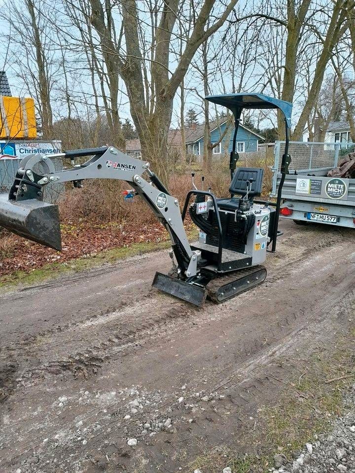 Micro Bagger Mini Erdbohrer mieten in Ladelund – 4