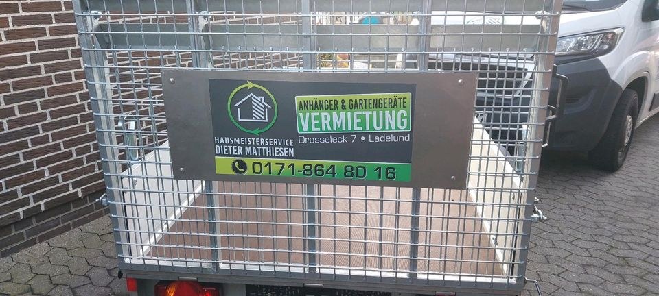 Anhänger Auffahrrampe Überfahrten vorne mieten in Ladelund