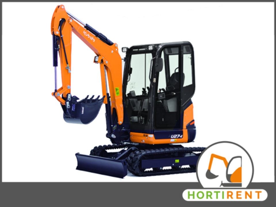 Minibagger Bagger Wurzeln entfernen mieten bei Mietpark HortiRent – 3