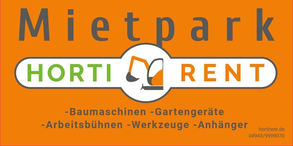 Bagger Steiger Arbeitsbühnen Baumschnitt Wurzeln mieten in Großefehn