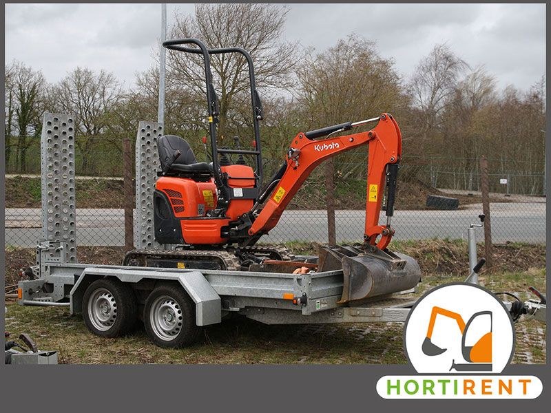 Minibagger Bagger Wurzeln entfernen mieten bei Mietpark HortiRent – 2