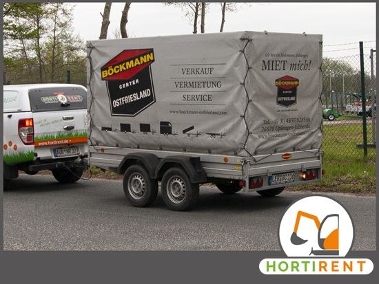 2t Tandemanhänger Plane Anhänger mieten bei Mietpark HortiRent