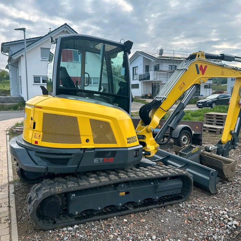 Minibagger Radlader Bagger Kettendumper mieten in Aach – 3