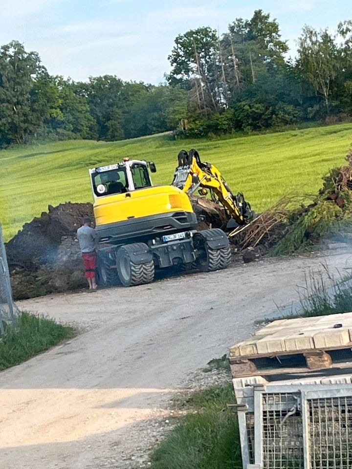 Mobilbagger Wacker Neuson EW100 2 mieten bei JF Baudienstleistungen – 3