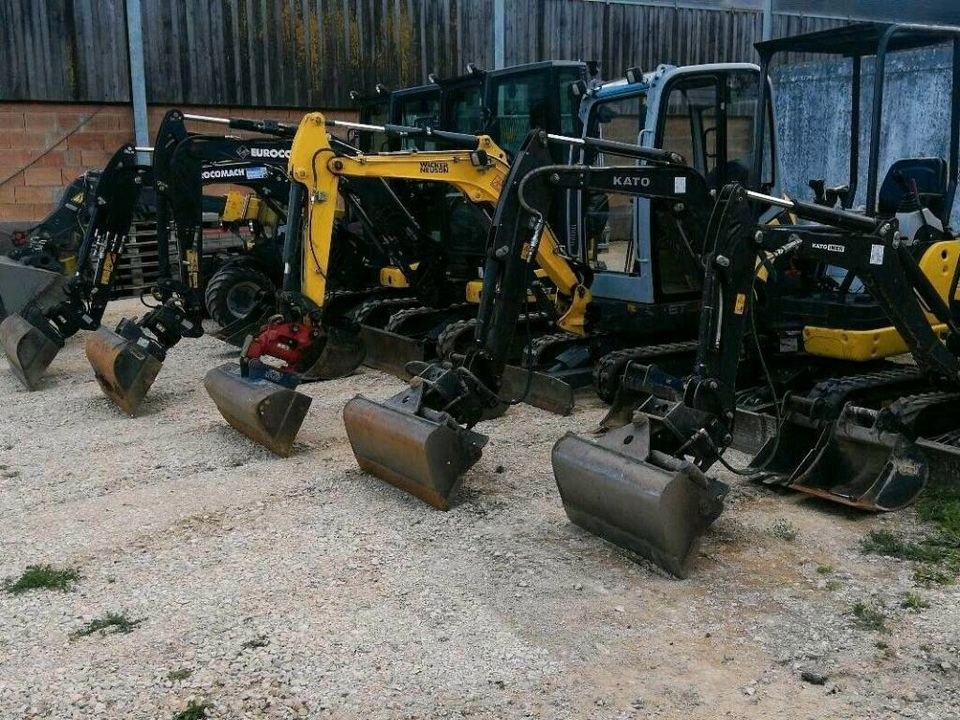Minibagger Bagger Telelader 1,3 15,5t mieten in Aach – 3