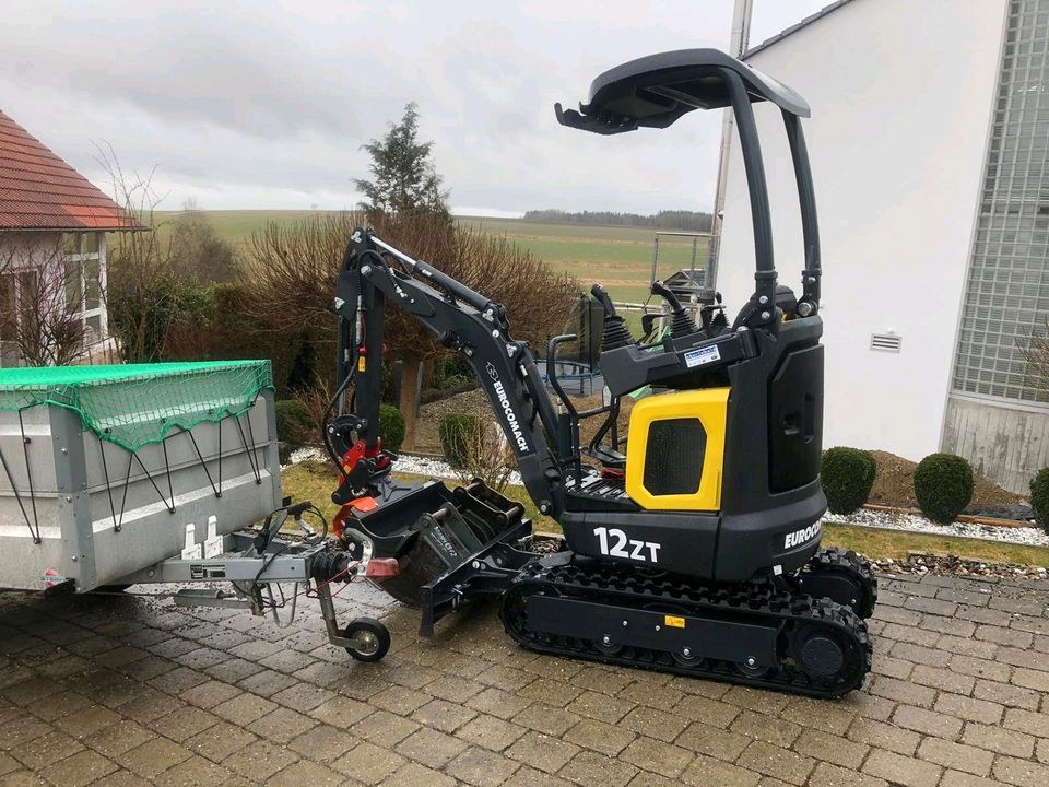 Minibagger Eurocomach ES 12 Bagger mieten bei JF Baudienstleistungen – 2