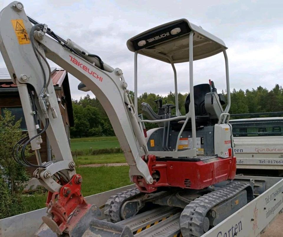 Bagger Minibagger Mobilbagger Kettenbagger 1,8t mieten in Aach – 2