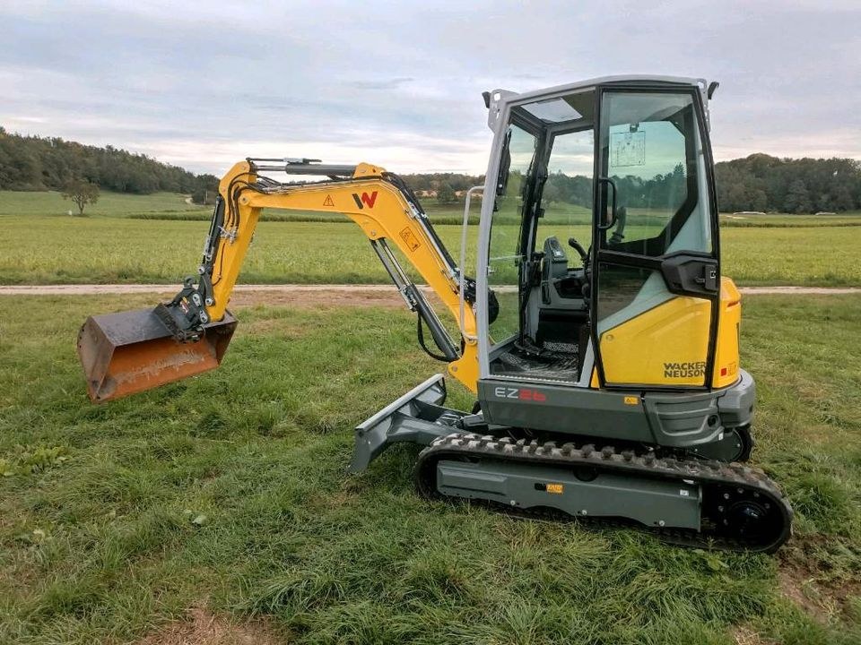 Minibagger EZ 26 Bagger Radlader Rüttelplatten mieten in Aach – 2