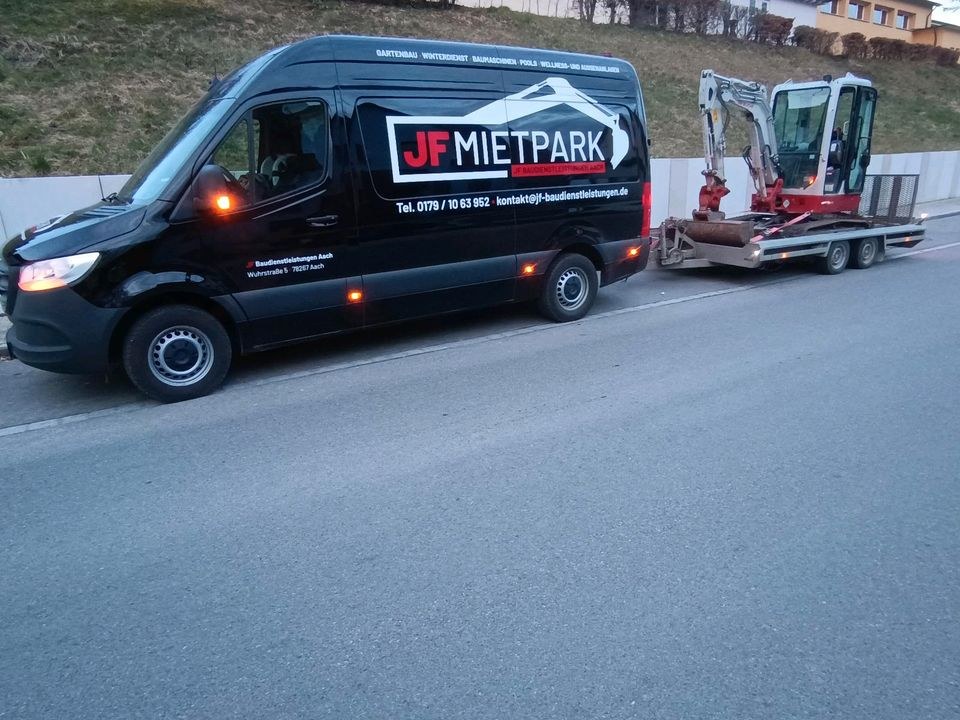Kipp Anhänger Autotransportanhänger mieten bei JF Baudienstleistungen