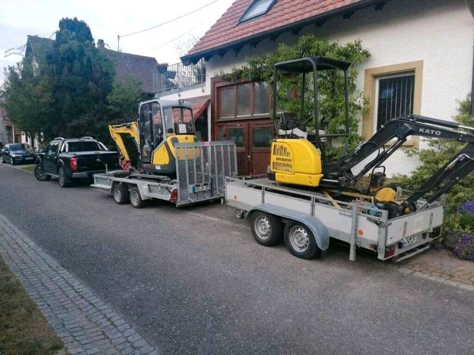 Minibagger Bagger Telelader 1,3 15,5t mieten in Aach – 4