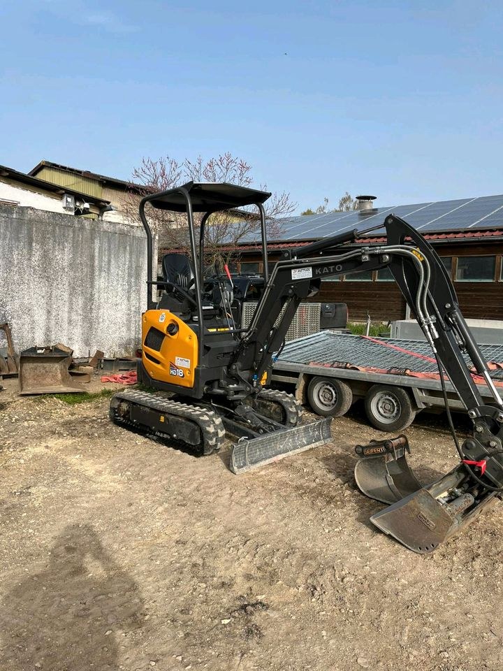 Bagger Minibagger Mobilbagger Kettenbagger 1,8t mieten in Aach – 3